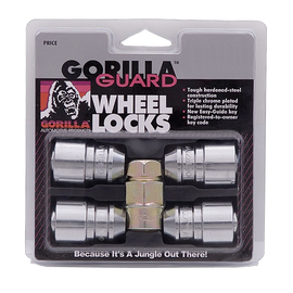 Gorilla Automotive 61681 Acorn Gorilla Guard Locks (1-2 Thread Size) - Pack of 4